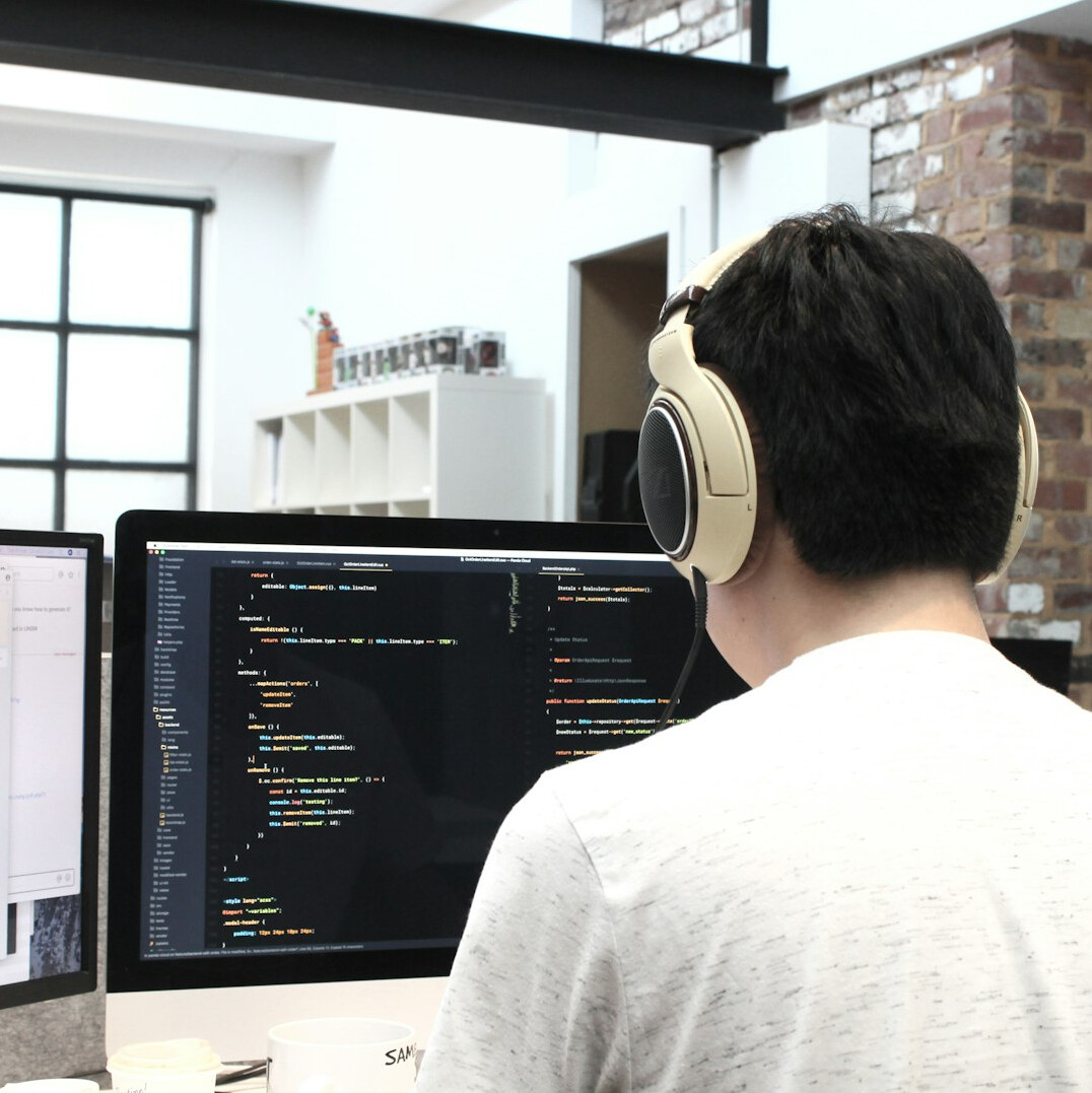 student learning to code